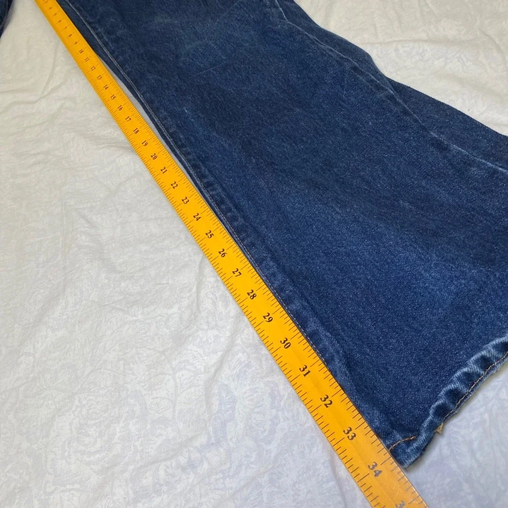 Levi's 517 Boot Cut Jeans Men's 38x34 Blue Water Less Stretch Denim